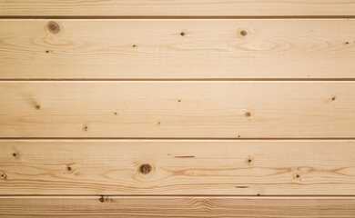 New wooden wall. Frontal flat background