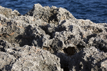 Felsstruktur an der Küste Mallorcas