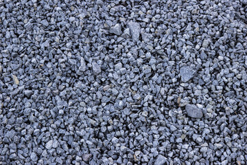 Top View Of Crushed Stones Texture. Many Small Granite Stones . Use For Background
