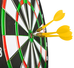 dartboard with darts