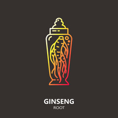 Logo template - ginseng root
