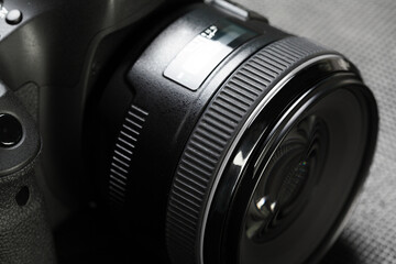 Fototapeta na wymiar digital SLR camera