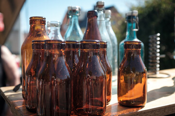 brown bottles