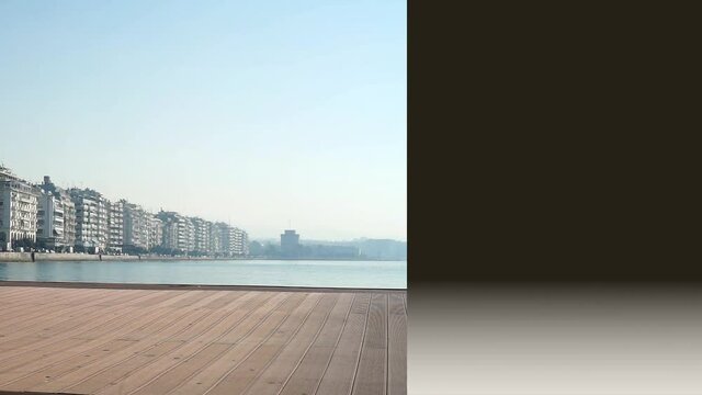 3D Woman Running and Making a Long Jump into the Real World. 3D Rendering Animation...
