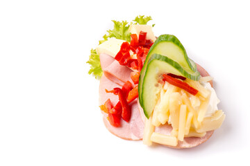 Danish specialties and national dishes, high-quality open sandwich