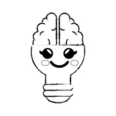 light bulb cartoon idea vector icon illustration graphic design