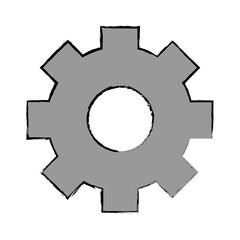 gear object machine vector icon illustration graphic design