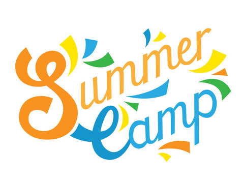 "SUMMER CAMP" Hand Lettering Banner