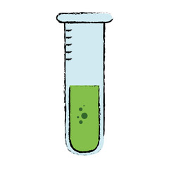 chemistry flask object vector icon illustration graphic design