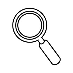 magnifying glass object vector icon illustration graphic design