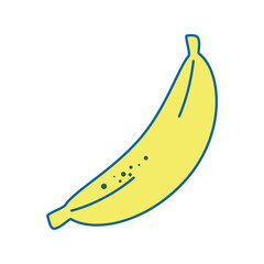 banana fruit food vector icon illustration graphic design
