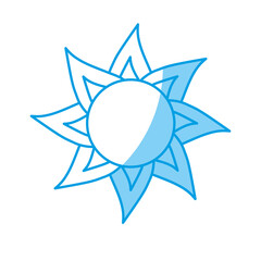 sun icon over white background. vector illustration