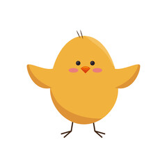 chick animal cute vector icon illustration graphic design