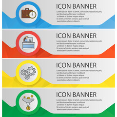 Business banner templates set