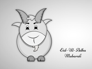 Illustration of goat for eid