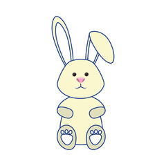 bunny animal nature vector icon illustration graphic design
