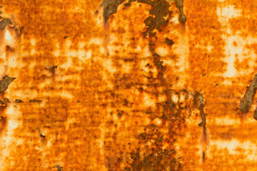 orange rusty and grungy dripping texture background