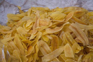 sweet banana crisp,Thai dessert