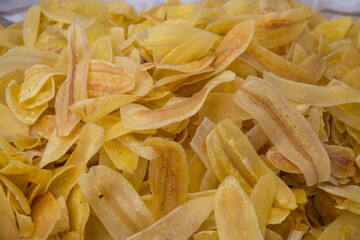 sweet banana crisp,Thai dessert