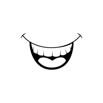 smile fun cartoon vector icon illustration graphic design