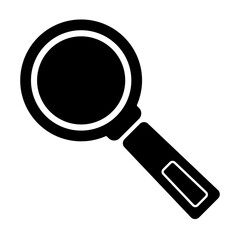 magnifying glass icon over white background. vector illustration