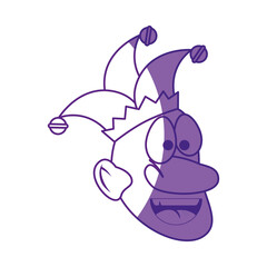 joker man funny vector icon illustration graphic design