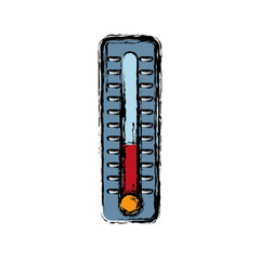 thermometer icon over white background. colorful design. vector illustration