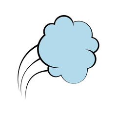 comic expression bubble icon over white background. vector illustration