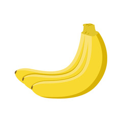 banana fruit icon over white background. colorful design. vector illustration
