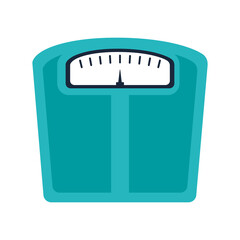 weight scale device icon over white background. colorful design. vector illustration - obrazy, fototapety, plakaty
