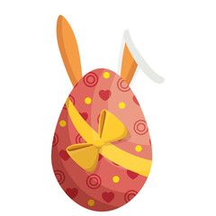 egg easter bunny decor vector icon illustration graphic design