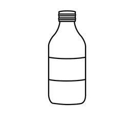 water bottle icon over white background. vector illustration