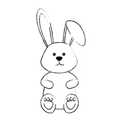 Fototapeta na wymiar bunny animal nature vector icon illustration graphic design
