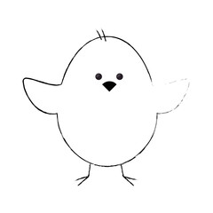 chick animal cute vector icon illustration graphic design