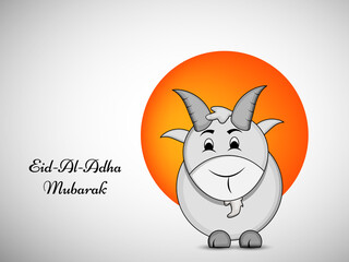 Illustration of goat for eid