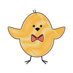 chick animal cute vector icon illustration graphic design