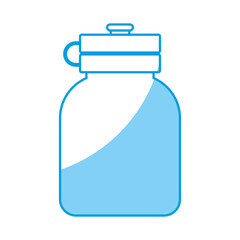 water bottle icon over white background. vector illustration