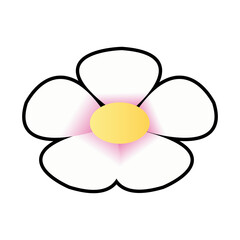 flower spring flora botanical plant image vector illustration