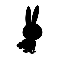 Fototapeta premium cute rabbit cartoon sweet animal funny vector illustration