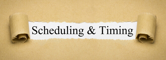 Scheduling & Timing