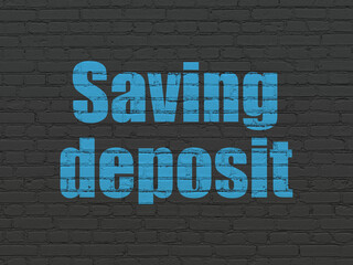 Fototapeta na wymiar Money concept: Saving Deposit on wall background