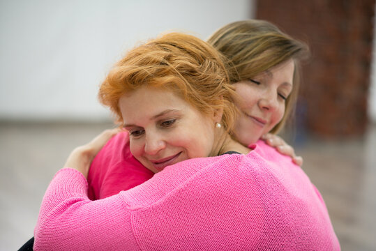 Two Women Are Hugging