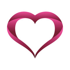 Heart and love icon vector illustration graphic design