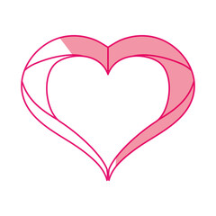 Heart and love icon vector illustration graphic design