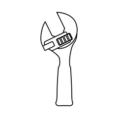 Wrench tool isolated icon vector illustration graphic design
