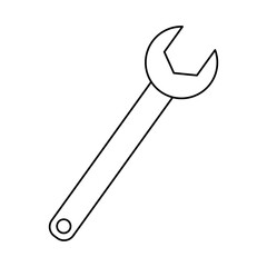 Wrench tool isolated icon vector illustration graphic design