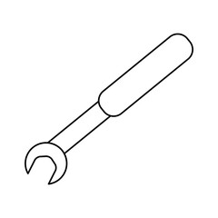 Wrench tool isolated icon vector illustration graphic design