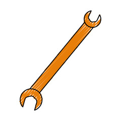 Wrench tool isolated icon vector illustration graphic design