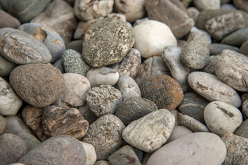 river stones pattern close