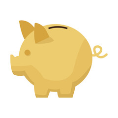 moneybox piggy safe deposit banking vector illustration